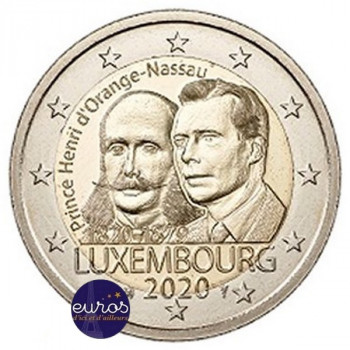 2 euros commémorative LUXEMBOURG 2020 - Bicentenaire Naissance Prince Henri - UNC
