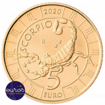 5 euros commémorative SAINT MARIN 2020 - Horoscope - Scorpion - 8/12
