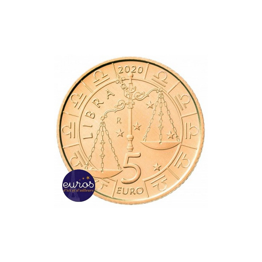 5 euros commémorative SAINT MARIN 2020 - Horoscope - Balance - 7/12