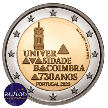 2 euros commémorative PORTUGAL 2020 - Université de Coimbra - UNC