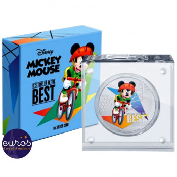 NIUE 2020 - 2$ NZD MICKEY MOUSE™ - It’s Time to Be the Best, Cycling - Disney™