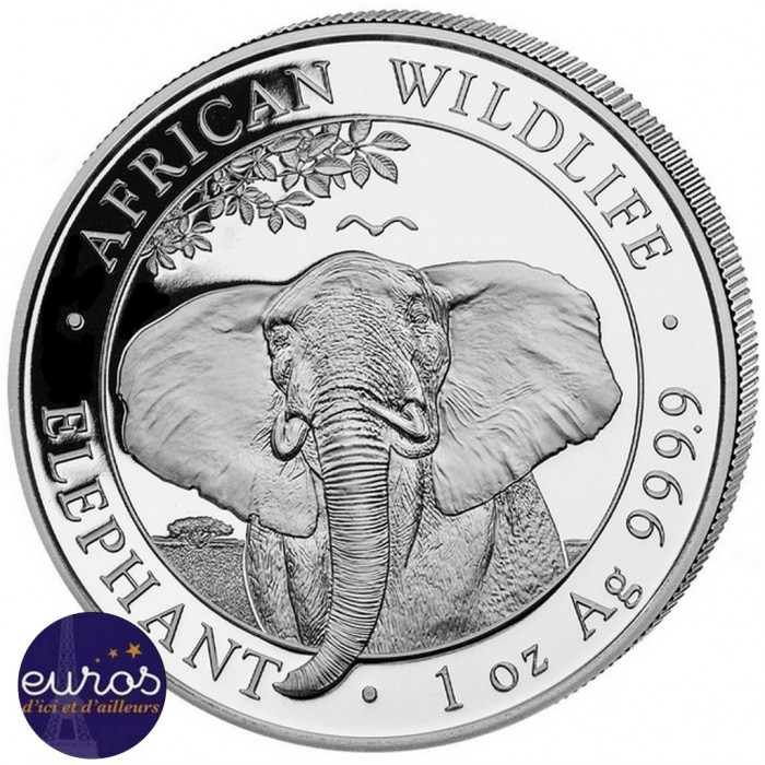 SOMALIE 2021 - 1 oz argent - Elephant, Faune Africaine - African Wildlife - Bullion