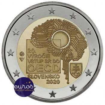 2 euros commémorative SLOVAQUIE 2020 - Entrée dans l'OCDE - UNC