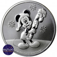 NIUE 2020 - 2$ NZD Mickey Mouse™ Nöel - 1oz argent - Disney™ 3