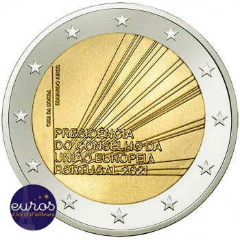 2 euros commémorative PORTUGAL 2021 - Présidence du Conseil de l'Union Européenne - UNC