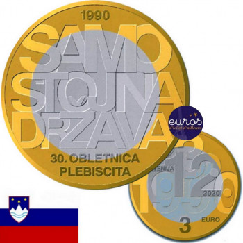 3 euros SLOVENIE 2020 -...