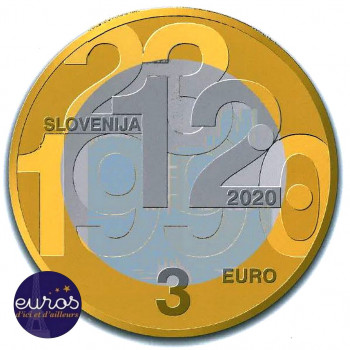 3 euros SLOVENIE 2020 - Indépendance de la Slovénie - UNC