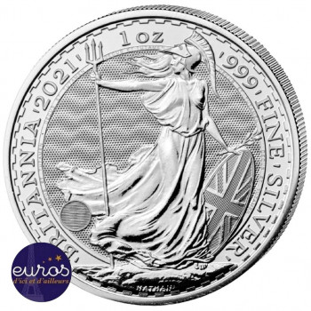 GRANDE-BRETAGNE 2021 - 2£ BRITANNIA - 1oz argent 999,99‰ - Bullion Coin