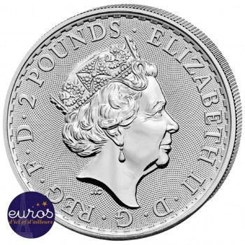 GRANDE-BRETAGNE 2021 - 2£ BRITANNIA - 1oz argent 999,99‰ - Bullion Coin