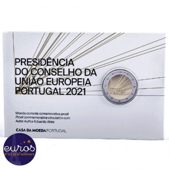 2 euros commémorative PORTUGAL 2021 - Présidence du Conseil de l'Union Européenne - Belle Épreuve