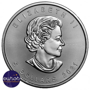 CANADA 2021 - Maple Leaf - 5 dollars CAD - 1 oz - Argent 999‰ - Bullion Coin