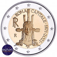 2 euros commémorative ITALIE 2021 - 150ème anniversaire de Rome, Capitale - UNC