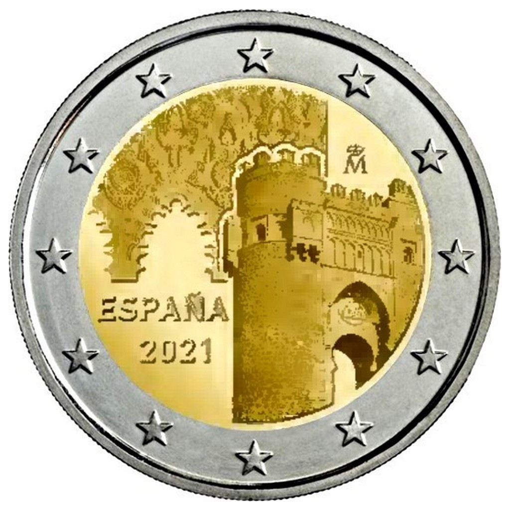 2 euros commémorative ESPAGNE 2021 - Puerta Toledo - UNESCO - UNC