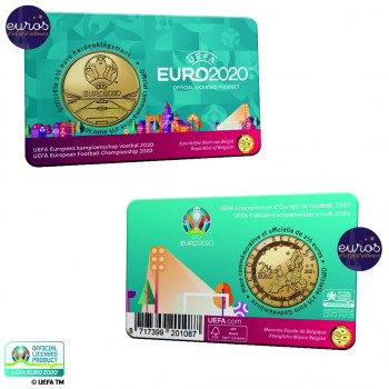 Coincard FL 2,5 euros BELGIQUE 2021 - UEFA™ EURO 2020 - BU