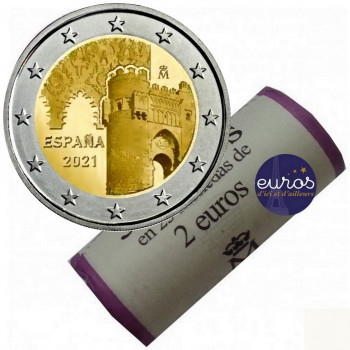 Rouleau 25 x 2€ ESPAGNE 2021 - UNESCO, Puerta Toledo