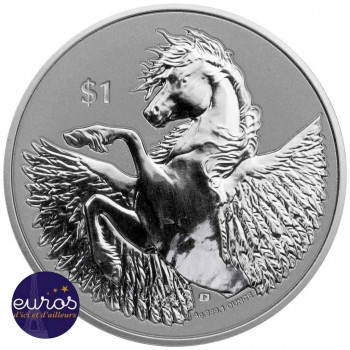 BRITISH VIRGIN ISLANDS 2021 - $ 1 - Pegasus - 1 oz silver 999.99‰