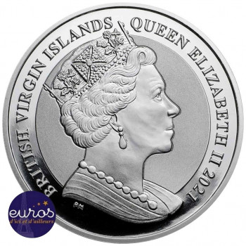 BRITISH VIRGIN ISLANDS 2021 - $ 1 - Pegasus - 1 oz silver 999.99‰