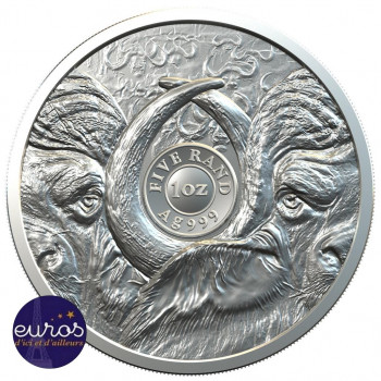 SOUTH AFRICA 2021 - Big Five - Buffalo - Silver 1 Oz - Bullion Coin (n°5)
