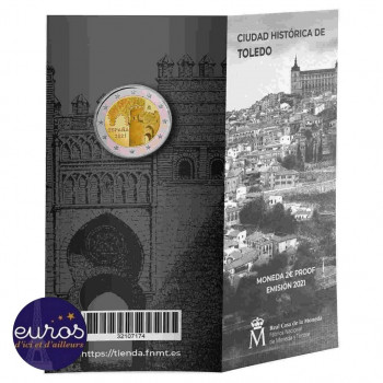 2 euros commémorative ESPAGNE 2021 - Puerta Toledo - UNESCO - Belle Epreuve