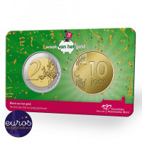Coincard 2€ + médaille PAYS-BAS 2021 - Anniversaire de la semaine nationale de la monnaie - revers