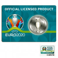 Coincard contenant la pièce GIBRALTAR UEFA EURO 2020™