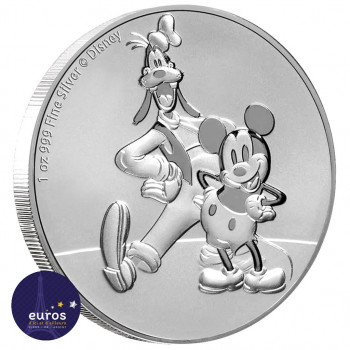 NIUE 2021 - 2$ NZD Mickey™ & Goofy™ - 1oz argent - Disney™