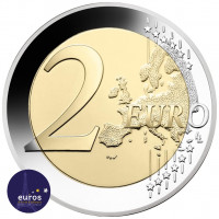 Revers de la pièce de 2 euros commémorative PORTUGAL 2021 - Jeux Olympiques à Tokyo - Belle Épreuve