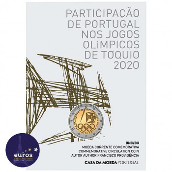 2 euros commémorative PORTUGAL 2021 - Jeux Olympiques à Tokyo - Brillant Universel