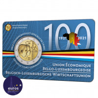Coincard 2 euros BELGIQUE 2021 - Version Française - Union économique belgo-luxembourgeoise (UEBL) - BU