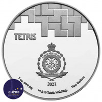 Revers NIUE 2021 - 2$ NZD TETRIS™ - 1oz argent - Bullion Coins