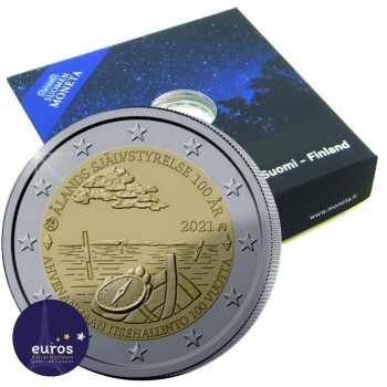 Pièce de 2 euros commémorative FINLANDE 2021 - 100 ans de la Loi d'autonomie d'Aland - Belle Epreuve