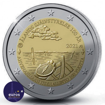 Pièce de 2 euros commémorative FINLANDE 2021 - 100 ans de la Loi d'autonomie d'Aland
