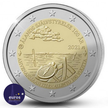 Rouleau 2 euros commémoratives FINLANDE 2021 - 100 ans de la Loi d'Autonomie d'Aland - UNC