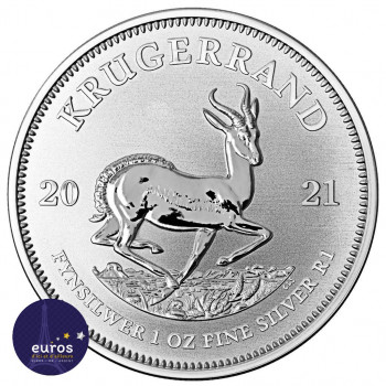 AFRIQUE du SUD 2021 - Krugerrand - 1 Oz (once) - Argent 999,99‰ - Bullion Coin