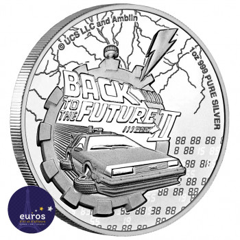 NIUE 2021 - 2$ NZD Retour Vers le Futur™ - 1oz argent - Bullion Coin