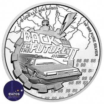 NIUE 2021 - 2$ NZD Retour Vers le Futur™ - 1oz argent - Bullion Coin