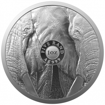 Pièce AFRIQUE du SUD 2021 - Big Five II - Elephant - Argent 1oz - Bullion Coin (n°1)