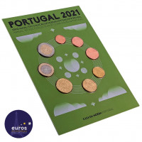 Set FDC PORTUGAL 2021 - Série 1 cent à 2 euros - Fleur de coin