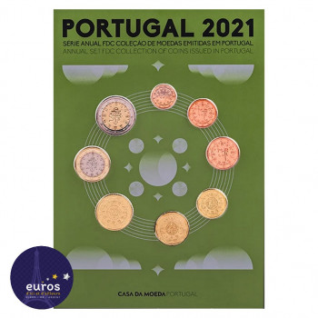 Set PORTUGAL 2021 - Série 1 cent à 2 euros - Fleur de coin