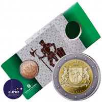 Coincard 2 euros commémorative LITUANIE 2021 - Dzūkija - Régions Ethnographiques Lituaniennes - Brillant Universel