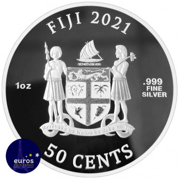 ILES FIDJI 2021 - 50 cents...