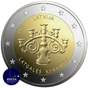 Rouleau 2 euros commémorative LETTONIE 2020 - Céramique de Lettonie