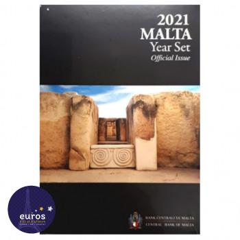 Set BU MALTE 2021 incluant la 2€ commémorative Tarxien - Mintmark F
