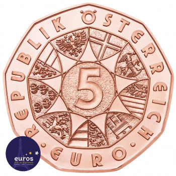 5 euros commémorative AUTRICHE 2017 - Valse du nouvel an - Cuivre - UNC