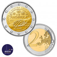 Pièce de 2 euros commémorative ANDORRE 2021 - Soins aux Seniors - Brillant Universel