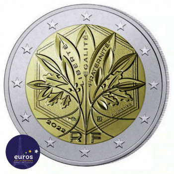 Set BU FRANCE 2022 - Série 1 cent à 2 euros Brillant Universel - Monnaie de Paris - 3D