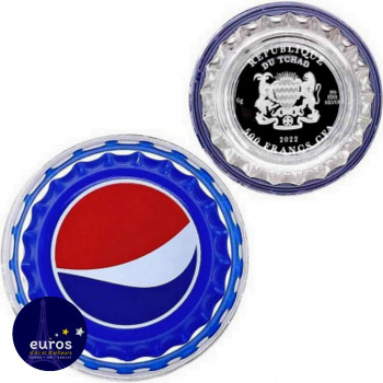 TCHAD - 500 Francs CFA - Pepsi® Bottle Cap - Belle Épreuve - Avers et revers de la pièce