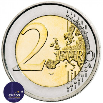 Revers de la pièce de 2 euros commémorative ESPAGNE 2022 - Juan Sebastián Elcano - UNC