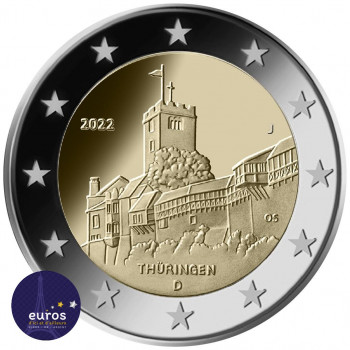 Rouleau 2 euros commémoratives ALLEMAGNE 2022 - Thüringen - UNC