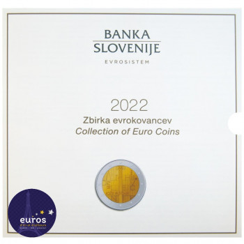 Set BU SLOVENIE 2022 - Série 1 cent à 2 euros + 2 euros et 3 euros commémoratives